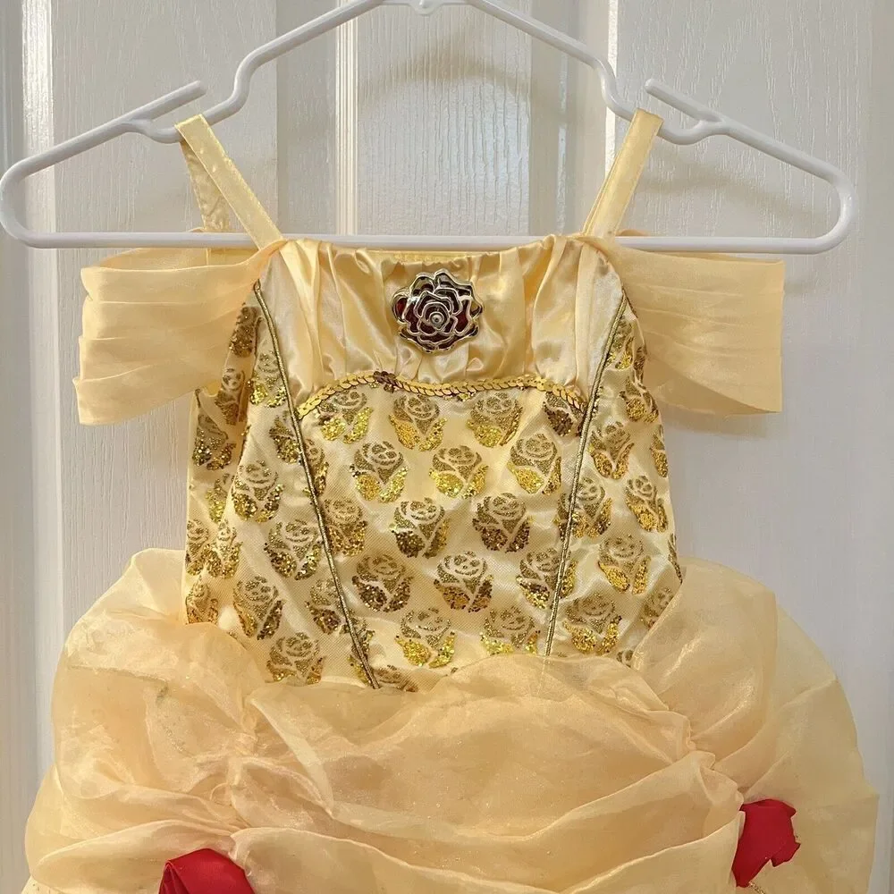 Disney Castle Collection Belle Beauty and the Beast Dress Costume Girls Size 4 - Picture 2 of 14